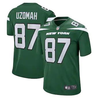 mens nike cj uzomah gotham green new york jets player game 